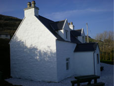 Traditional holiday croft house on the Isle of Skye